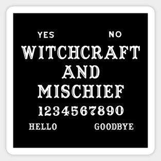 Witchcraft and Mischief Ouija Board Sticker